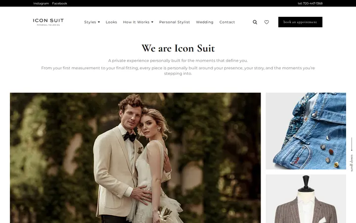Website of Icon Suit