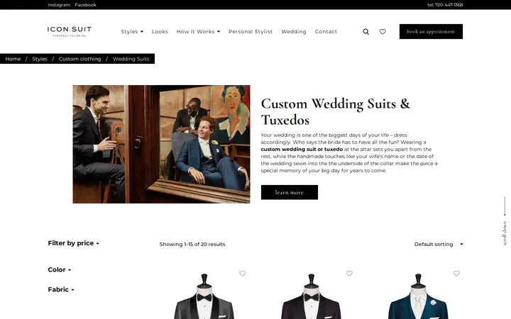 /catalog/custom-clothing/wedding-suits — Icon Suit