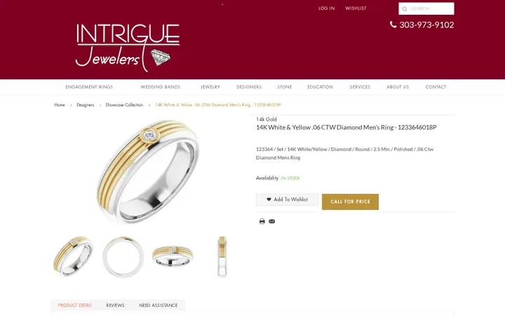 /designers/showcase-collection/14k-white-yellow-06-ctw-diamond-men-s-ring-1233646018p.html — Intrigue Jewelers Inc