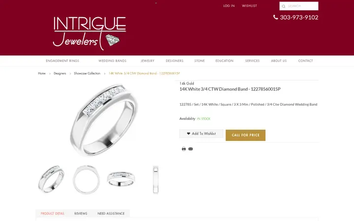 /designers/showcase-collection/14k-white-3-4-ctw-diamond-band-12278560015p.html — Intrigue Jewelers Inc