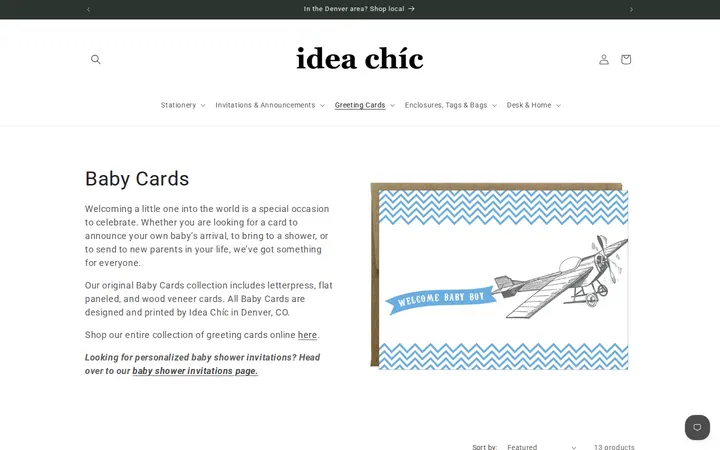 /collections/baby-cards — Idea Chíc