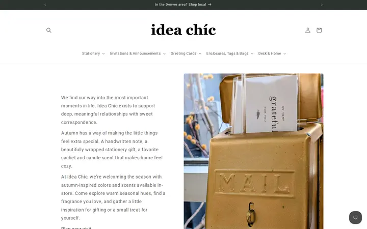 Website of Idea Chíc
