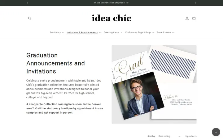 /collections/graduation-announcements-and-invitations — Idea Chíc