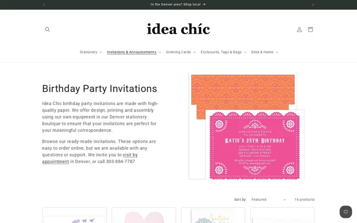 /collections/birthday-party-invitations — Idea Chíc
