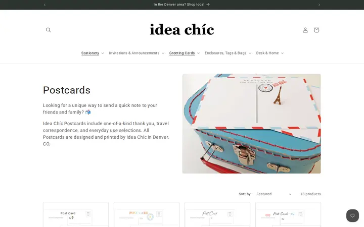 /collections/postcards — Idea Chíc