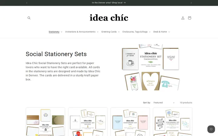 /collections/stationery-sets — Idea Chíc