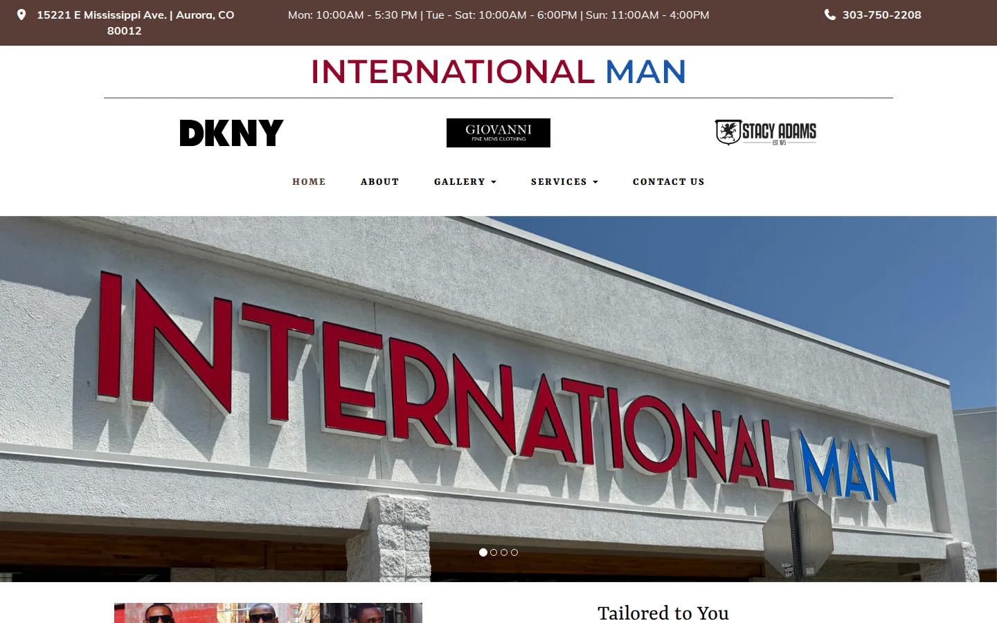 Captured website of International Man