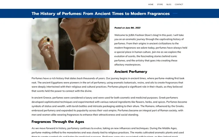 /blog/the-history-of-perfumes-from-ancient-times-to-modern-fragrances — Juba Fashion Store