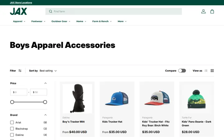 /collections/boys-apparel-accessories — JAX Broomfield Outdoor Gear, Farm & Ranch