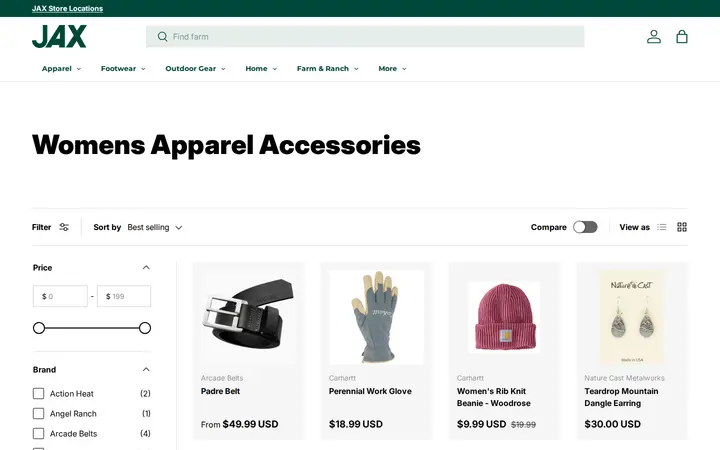 /collections/womens-apparel-accessories — JAX Broomfield Outdoor Gear, Farm & Ranch