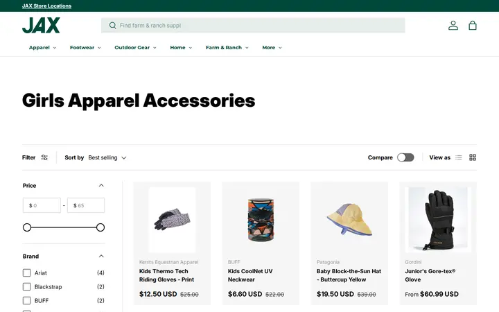 /collections/girls-apparel-accessories — JAX Broomfield Outdoor Gear, Farm & Ranch
