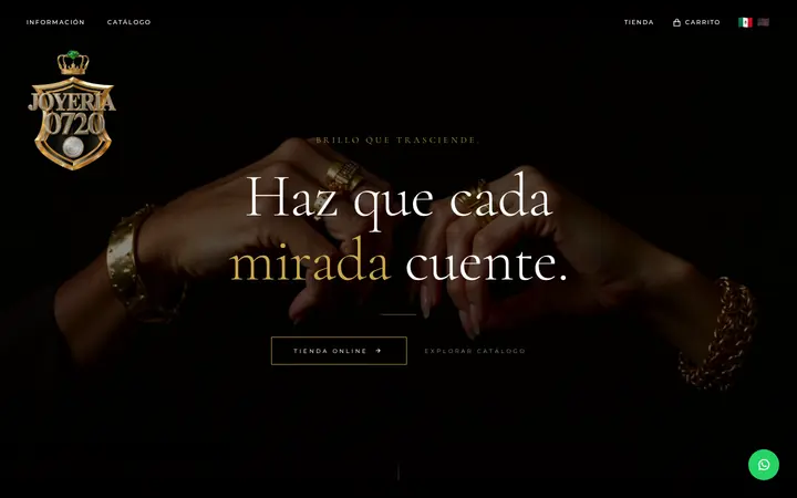 Website of Joyería 0720