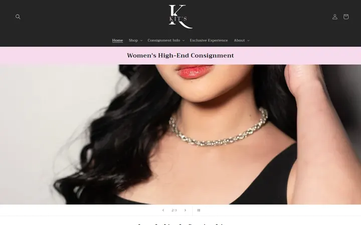 Website of Kit's Boutique