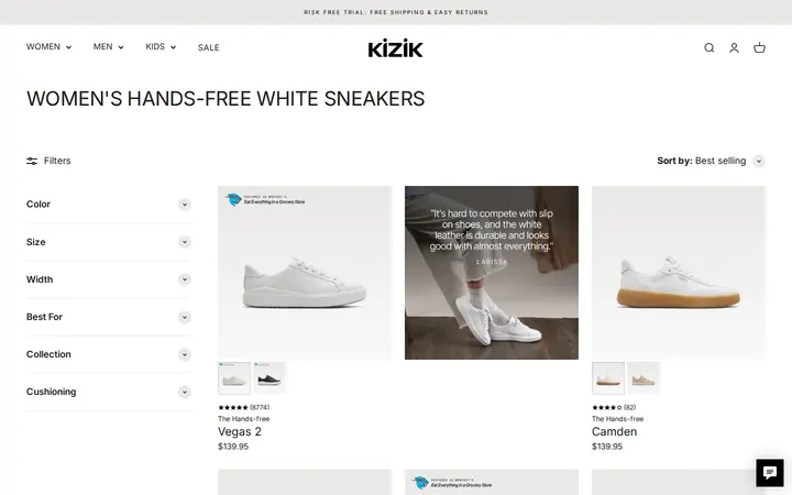 /collections/women-white-shoes — Kizik