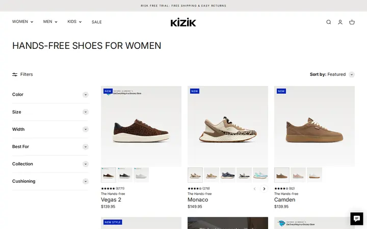 /collections/womens-shoes — Kizik