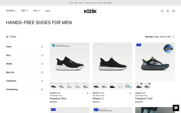 /collections/mens — Kizik