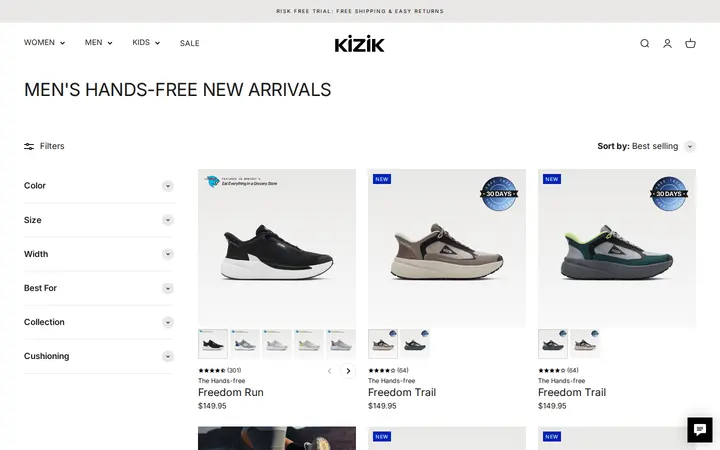 /collections/men-new-arrivals — Kizik