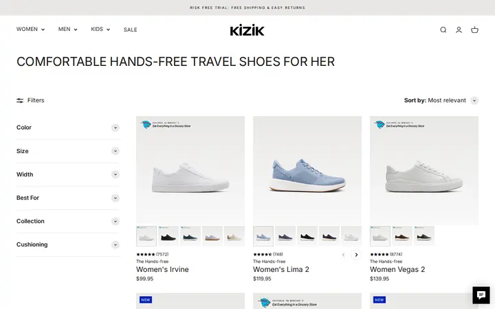 /collections/comfortable-hands-free-travel-shoes — Kizik