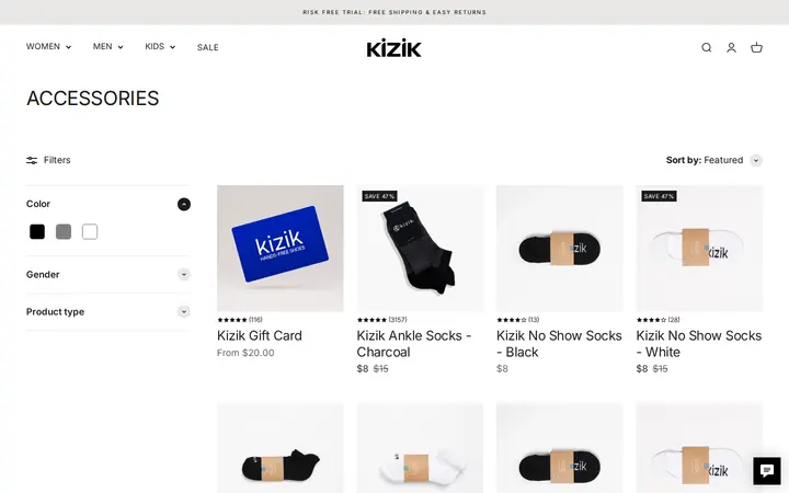 /collections/accessories — Kizik