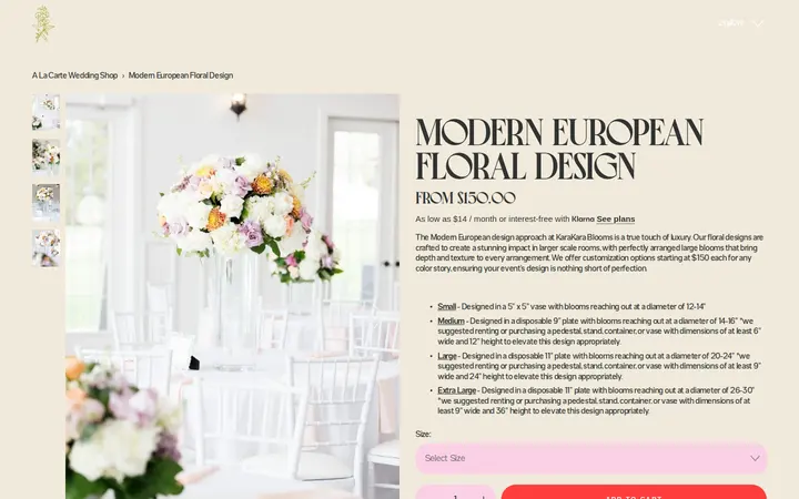 /shop/p/modern-european-floral-design — KaraKara Blooms
