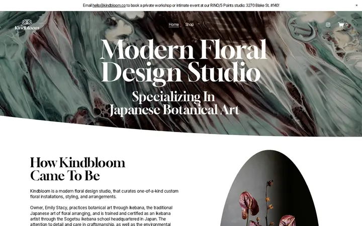 Website of Kindbloom