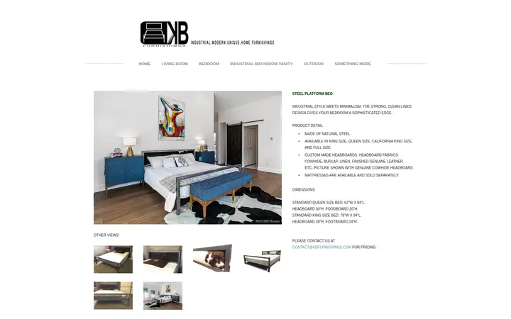 /steel-platform-bed.html — KB Furnishings