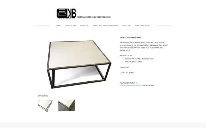 /quartz-top-coffee-table.html — KB Furnishings