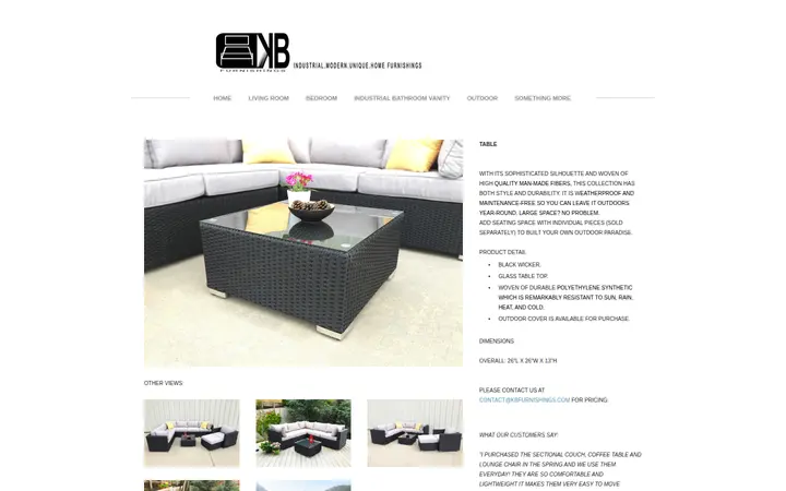 /table.html — KB Furnishings