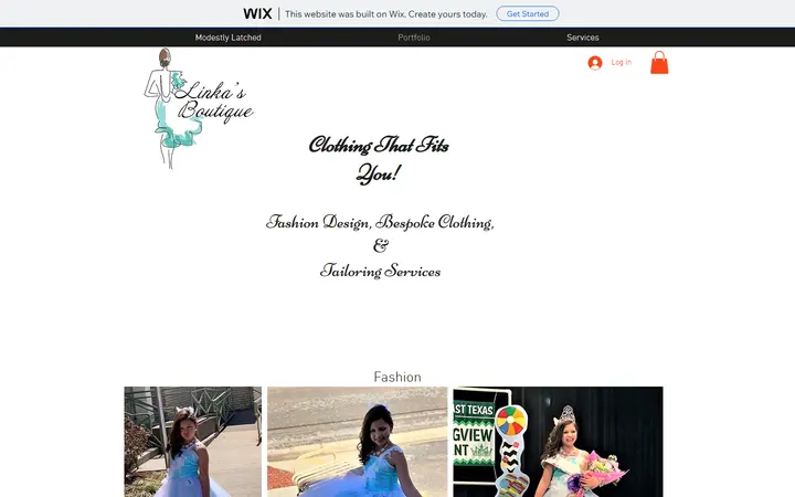 Website of Linka's Boutique