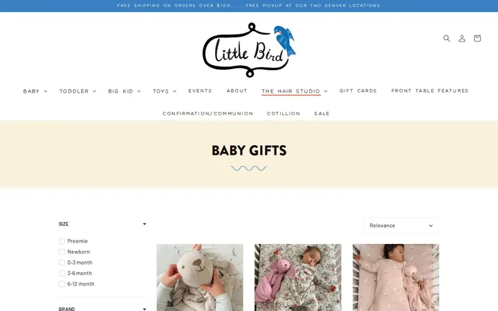 /collections/baby-gifts — Little Bird Denver - Park Hill