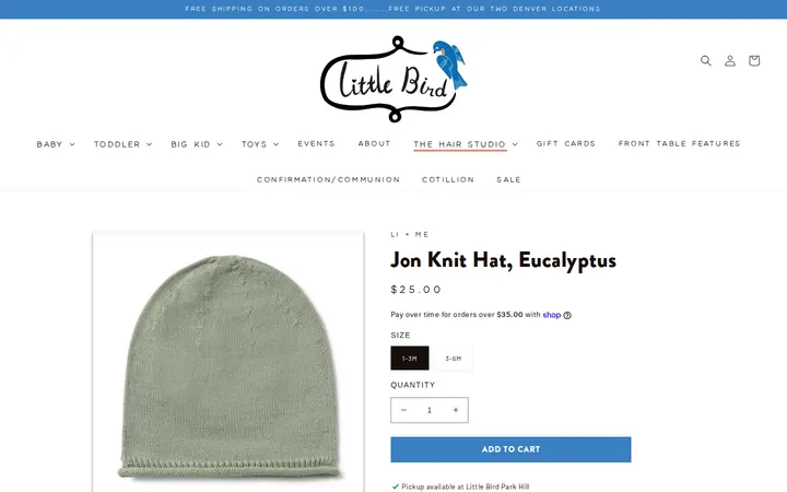 /collections/baby-gifts/products/jon-knit-hat-eucalyptus — Little Bird Denver - Park Hill