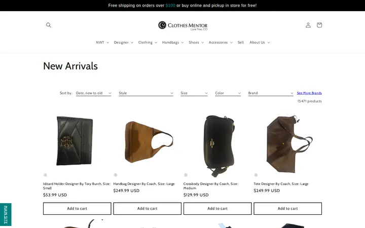/collections/new-arrivals — Clothes Mentor Lone Tree, CO