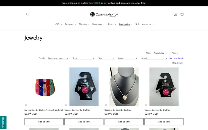/collections/jewelry — Clothes Mentor Lone Tree, CO