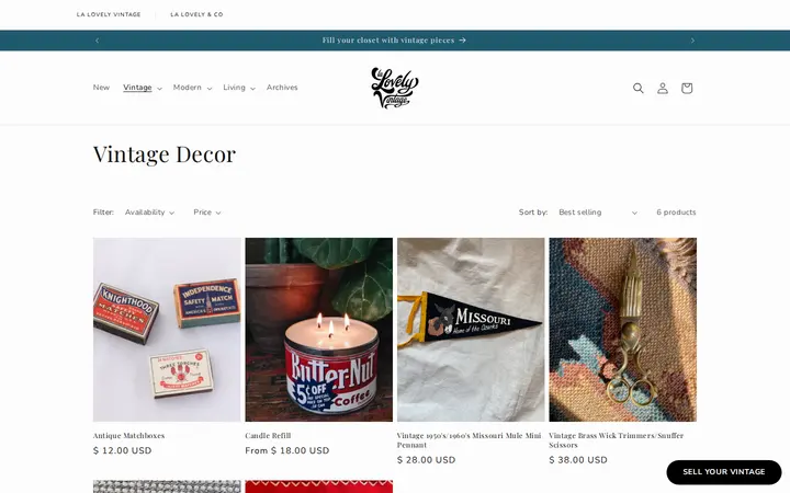 /collections/decor — La Lovely Vintage