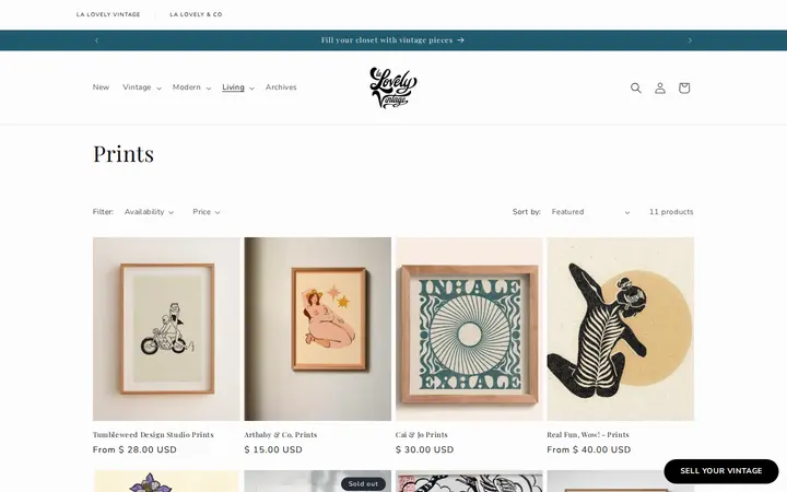 /collections/prints — La Lovely Vintage