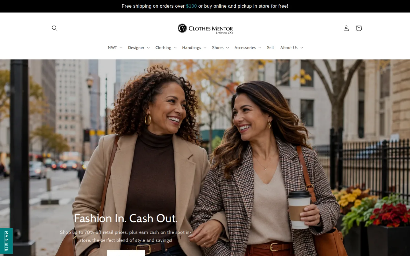 Captured website of Clothes Mentor Littleton, CO