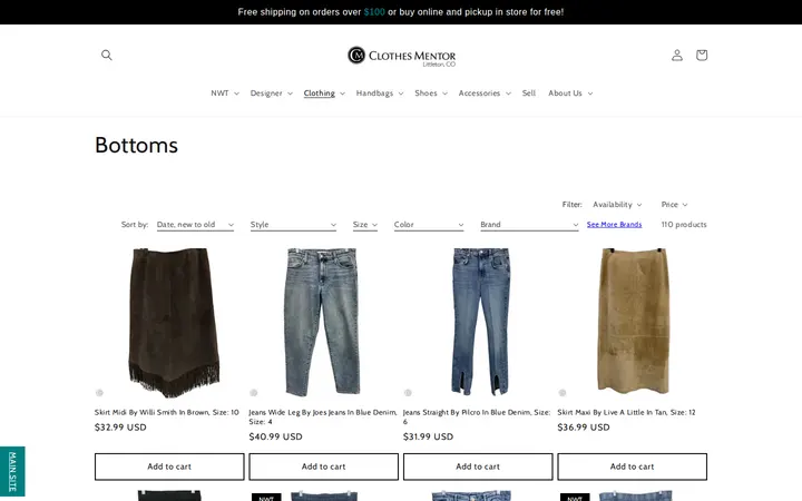 /collections/bottoms — Clothes Mentor Littleton, CO