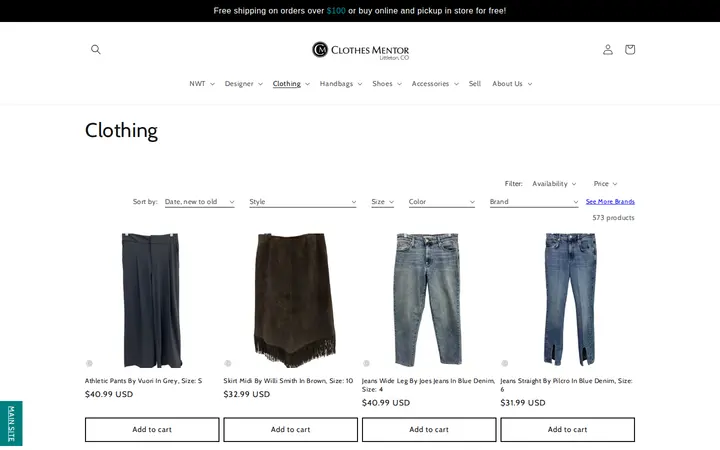 /collections/clothing — Clothes Mentor Littleton, CO