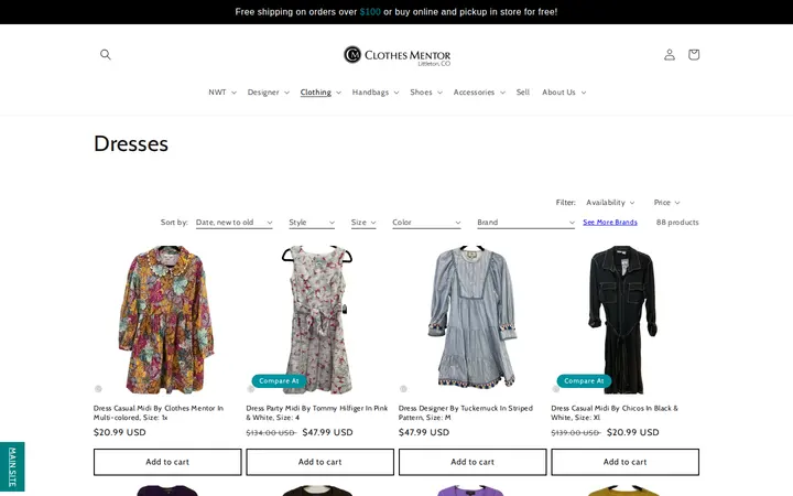 /collections/dresses — Clothes Mentor Littleton, CO