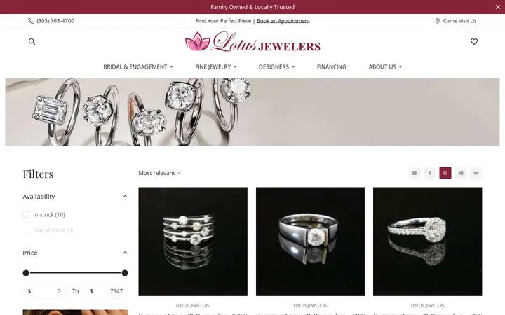 /collections/engagement-rings — Lotus Jewelers Inc