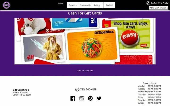/services — Gift Card Shop