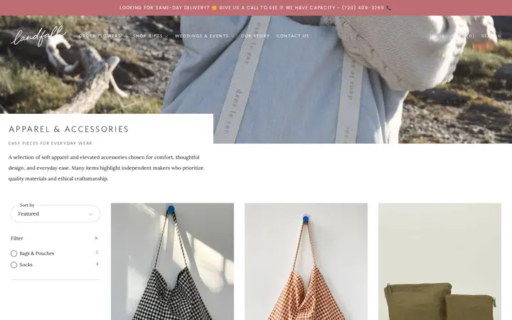 /collections/apparel-accessories — Landfall Floral Co. | Denver Florist