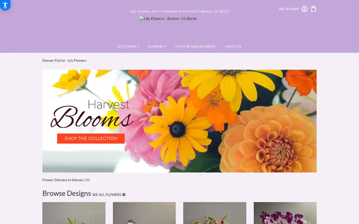 Website of Lily Flowers
