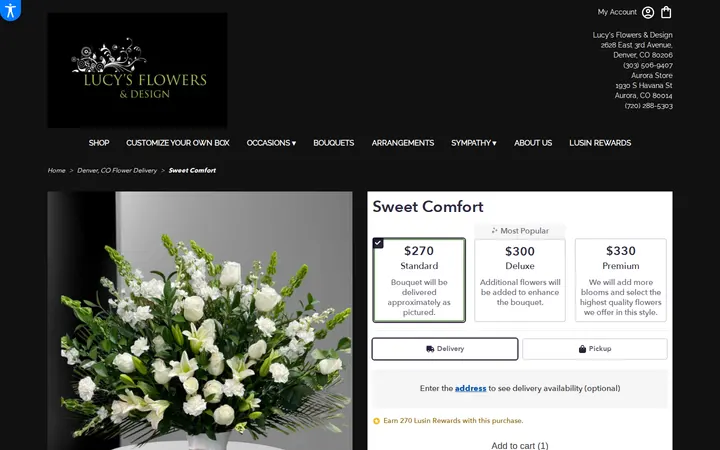 /denver-lucys-flowers-design/sweet-comfort.html — Lucy's Flowers & Design