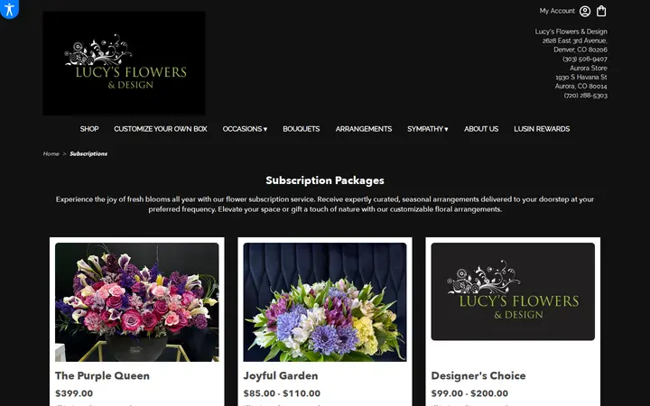 /flower-subscriptions — Lucy's Flowers & Design