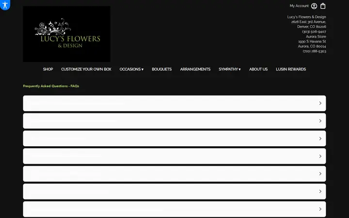 /faq — Lucy's Flowers & Design