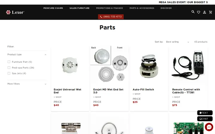 /collections/parts — Lexor (Denver)