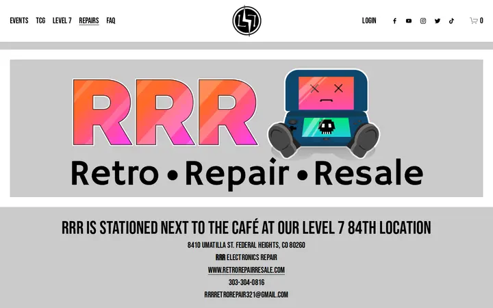 /rrr — Level 7 Games Inc