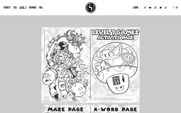 /activitypage — Level 7 Games Inc