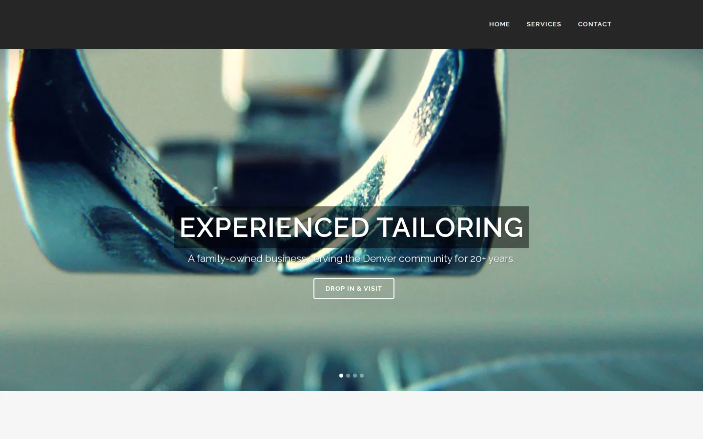 Captured website of Lowry Alterations